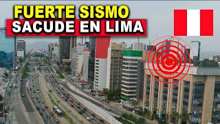 Hace instantes, fuerte sismo en Lima Perú. Se remecen cientos de casas. Así pasó