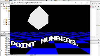 [Java] 3D from scratch - 3D Demo Test using fixed-point math (only integer numbers)
