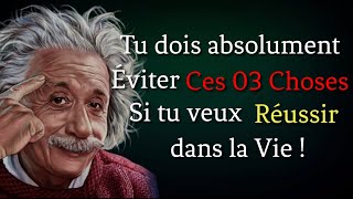 Trois Conseils qu'il Faut Vraiment Mettre en Pratique pour Réussir dans la Vie