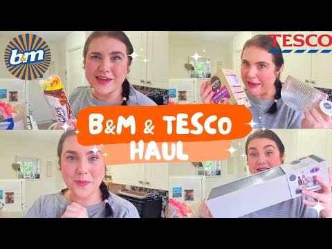 B&M & TESCO HAUL 💫 | Home Items | Organisation | Grocery | Food | Catch ...