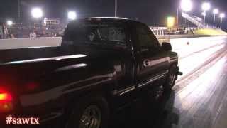 Odd Ball Racing 1000hp turbo truck test before Houston Preformance Truck Shootout