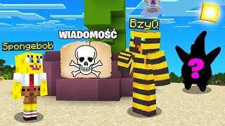 DOSTAŁEM WIADOMOŚĆ OD KOLEGI SPONGEBOBA z INNEGO ŚWIATA w Minecraft!