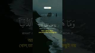 এই দুনিয়া খেল তামাশা ছাড়া আর কিছুই নয়😭 | Surah Ankabut Ayat-64 | ضورة العنكبت #quranrecitation