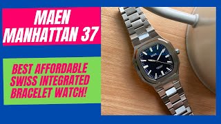 Maen Manhattan 37 - Best integrated-bracelet watch for under $1000!