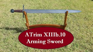 Cutting tatami with the ATrim XIIIb.10 arming sword from Angus Trim