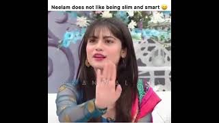 Neelum Munir Doesn't Like Being Slim And Smart |WhatsApp Status |Fun moments in Nida Yasir Show
