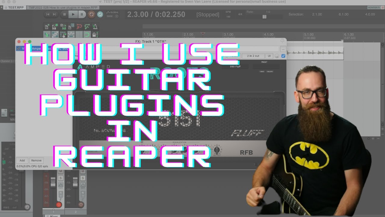 How I Use Guitar Plugins In Reaper Youtube