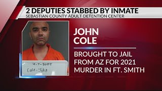 2 Sebastian County sheriff's deputies stabbed by inmate