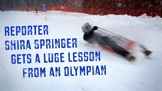 Shira Springer Learns How To Luge