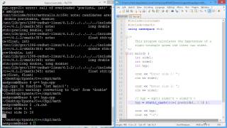 Programming example: Math library