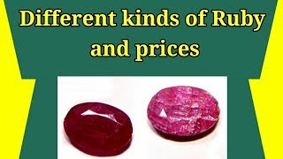 Facts About Ruby || Different Kinds of Ruby \u0026 Their prices |gemstone dealing |