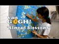 Almond Blossoms - wall painting inspired by Van Gogh