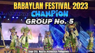 BABAYLAN FESTIVAL 2023 | CHAMPION | Bago City Philippines