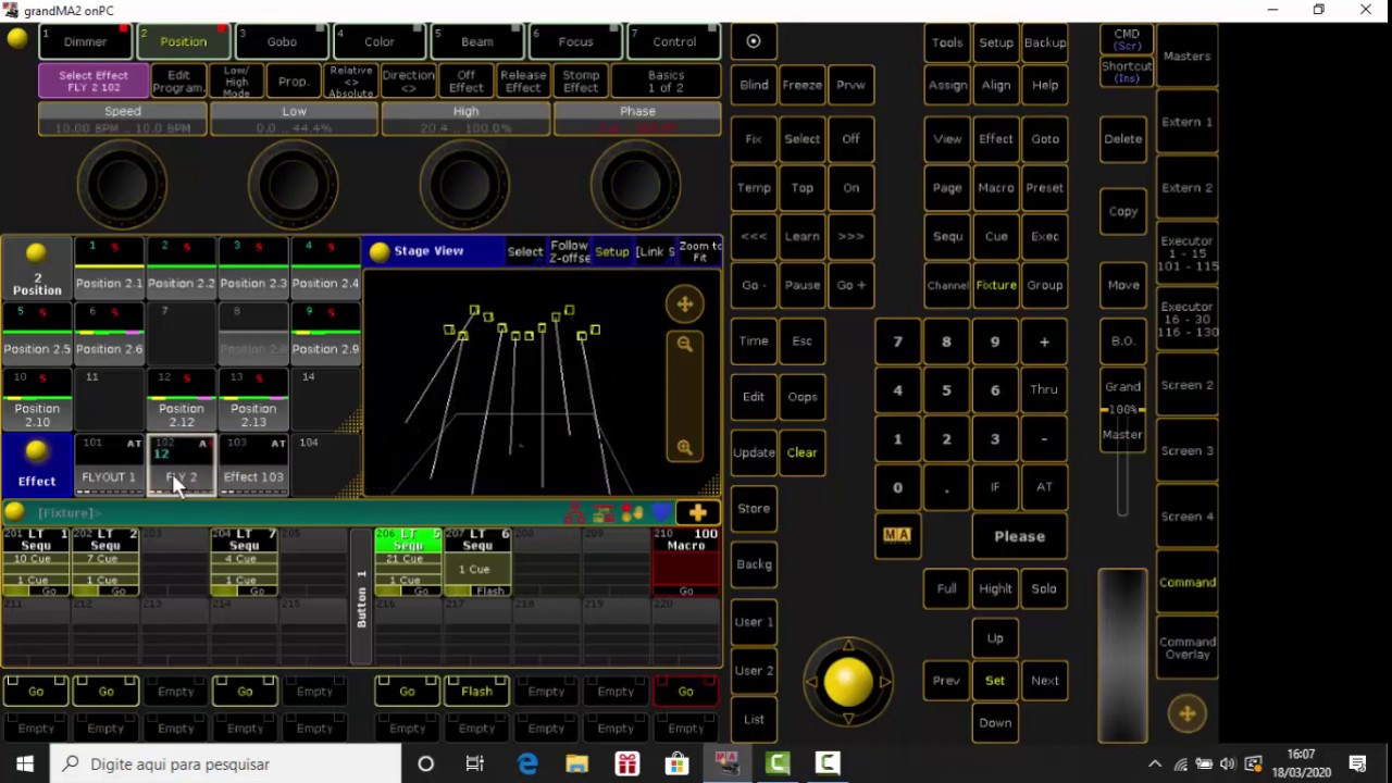 Grandma2 Flyout Efeito Tutorial Youtube