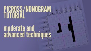 Picross/nonogram tutorial - moderate and advanced techniques