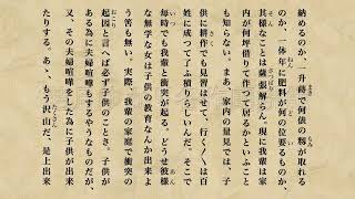 朗読　嶋崎藤村「破戒」第四章　6/6(テキスト付)