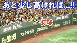 巨人オコエ選手、猛打賞の大活躍！第２打席の右翼フェンス直撃、あと少し高ければフェンスオーバー...惜しかった！！巨人vs阪神