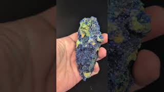 A 5 inch Azurite with Malachite from the Liufengshan Mine in China. LegacyCrystalsandMinerals.com