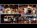 Nachts an der Tram und Bus Haltestelle Sihlpost / HB Zürich, Stadt Zürich, Schweiz 2020