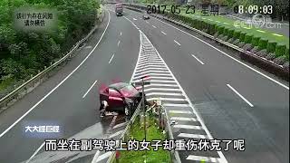 男子高速猛打方向变道，导致车内妻子当场身亡，原因让人愤怒！中 #大案纪实 #真实事件 #交通警示录 #行车安全 #安全带