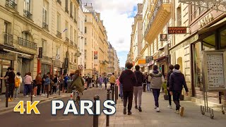 Paris, France - Walking in 2nd arrondissement of Paris - Spring 2021[4K]