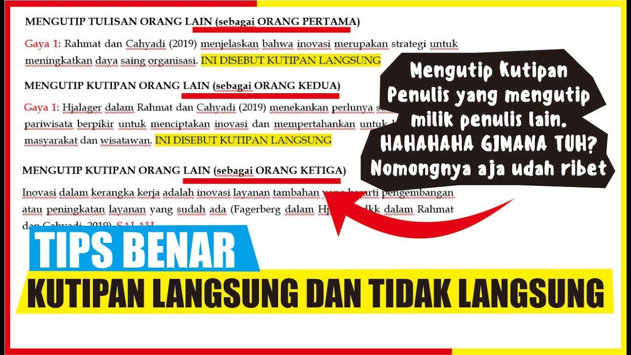 Mengutip Tulisan Yang Dikutip Penulis Lain GAYA Bodynote Footnote ...