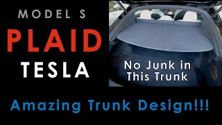 Plaid Tesla Model S Brilliant Trunk  Details