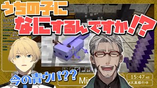 【ホロスターズ切り抜き】アルさんの青ウパに容赦なく斬りかかる天真村の村長さん【岸堂天真/アルランディス】