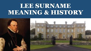 Lee Surname History