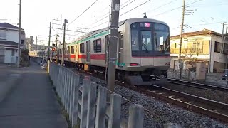 東急5102F10両編成急行久喜行き春日部～一ノ割駅間通過