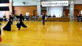 第39回神栖市菊祭剣道大会中学男子決勝（先-次）