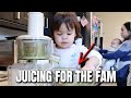 Toddler loves green juicing for the fam- @itsJudysLife