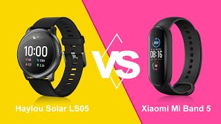 Haylou Solar LS05 Smart Watch REVIEW \u0026 VS Xiaomi Mi Band 5