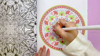 20倍速　マンダラぬりえ　#13 / coloring mandalas / 曼荼羅塗り絵