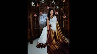 Latest and exclusive designer semi gadwal silk  saree, style latest in trendSilk