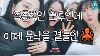 즉흥적인 뽀루인데 이제 문낙을 곁들인🐙 - 우주소녀 V LIVE 요약