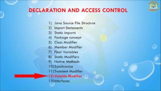 Lesson - 22 : Core Java Basics - Synchronize, Transient, Volatile Modifier in Java