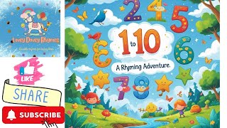 1 to 10: A Fun-Filled Counting Adventure 🌈 | Learn Numbers 🔢 with Rhymes 🎶!