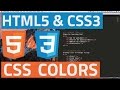HTML5 and CSS3 beginner tutorial 15  - CSS colors