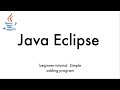 Java Eclipse: Simple adding program tutorial