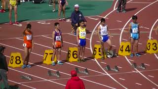 20180415西日本記録会 中学1,2年男子100m決勝2組 West Japan Track Meet Junior H S  Boys'BC 100m Final2