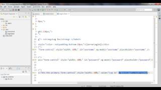 login using angularjs