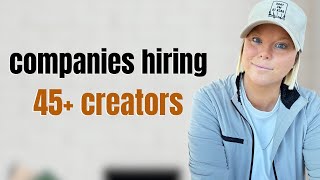 Companies Hiring 45+ Content Creators in 2026 (No Followers Needed)
