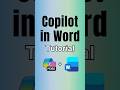 Copilot in Word Tutorial 2026