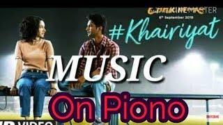 Khairiyat Song Chhichhore instrumental Heart Touching Piano Cover