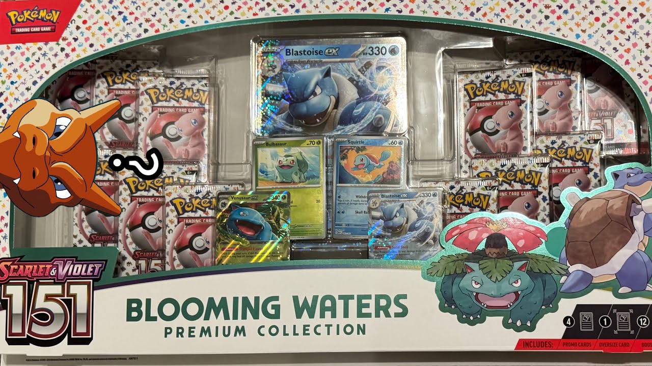 Pokemon Tcg Set 151 Blooming Waters Premium Collection Opening