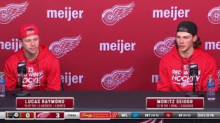 Red Wings LIVE 1.25.24: Lucas Raymond Moritz Seider