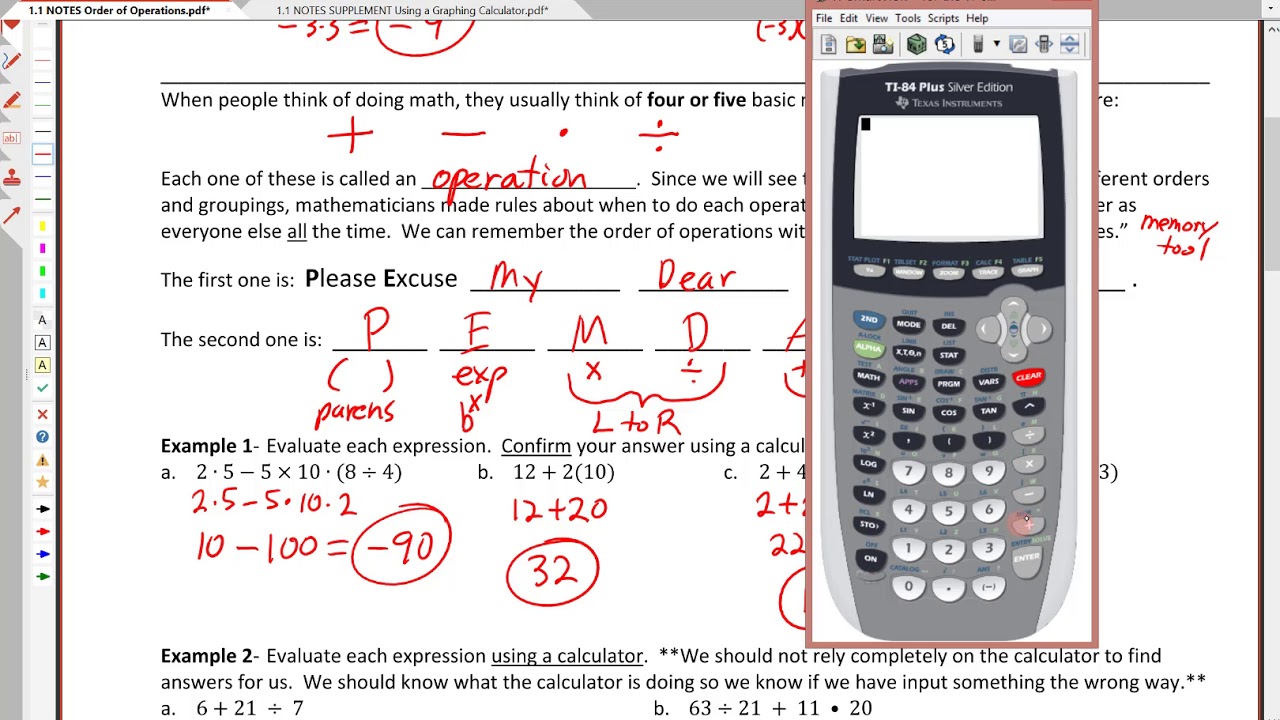 Order Of Operations Pemdas Calculator