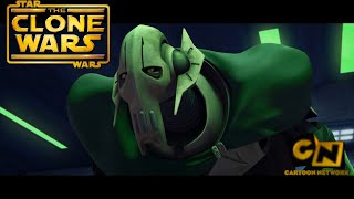 TCW: Grievous Hero pulls back after Jedi villains arrive to stop his heroic plans (CN)