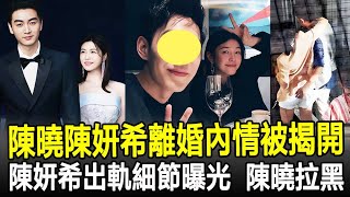 陳曉陳妍希離婚內情被揭開！陳妍希出軌細節曝光，被一男子喊3年老婆，陳曉拉黑一年多不見孩子#星娛記